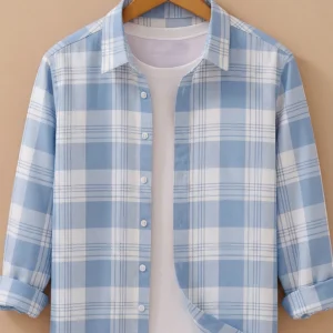 SHIRTZONE Men Slim Fit Checkered Spread Collar Casual Shirt